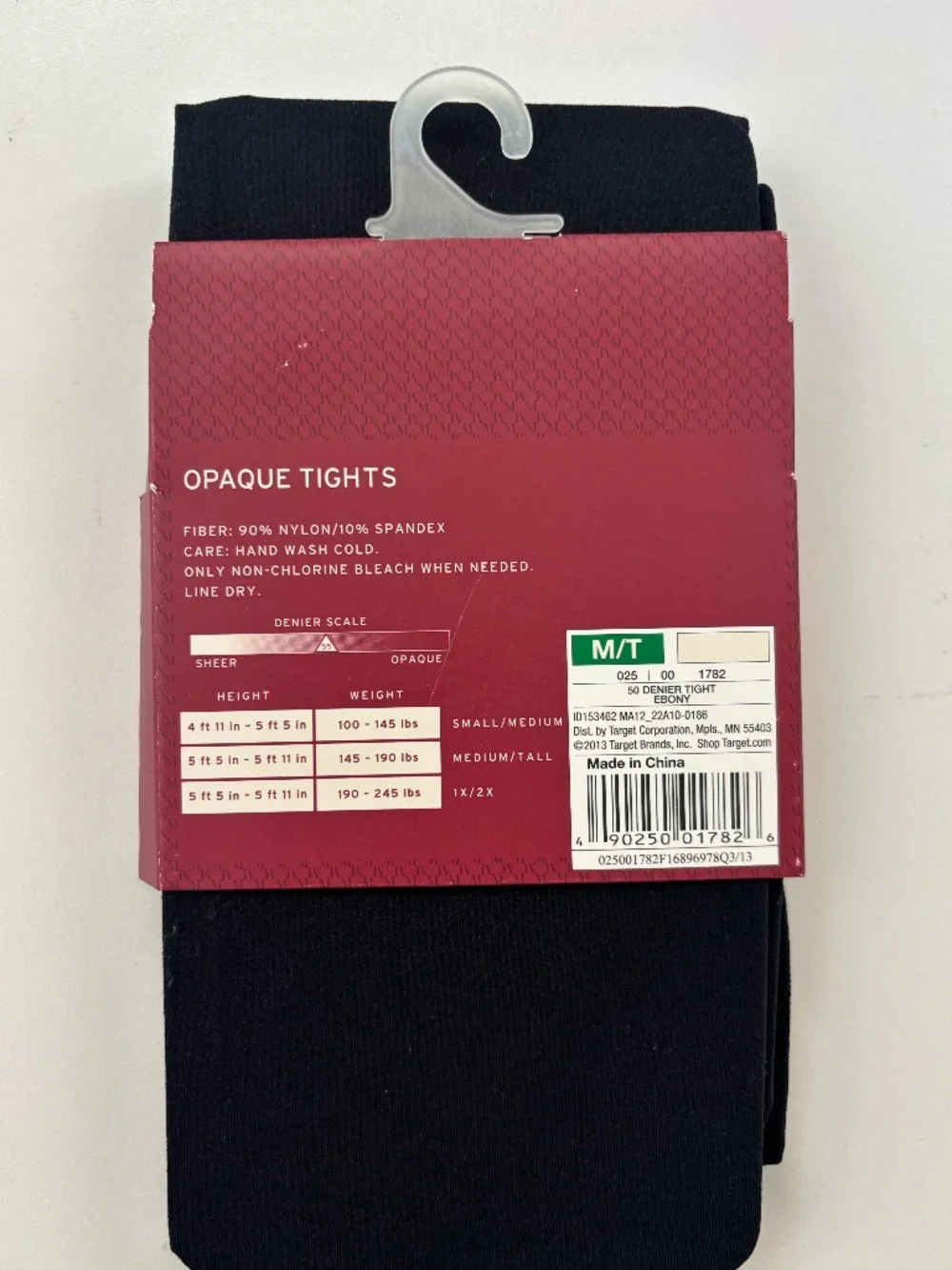 Merona Opaque Tights, black